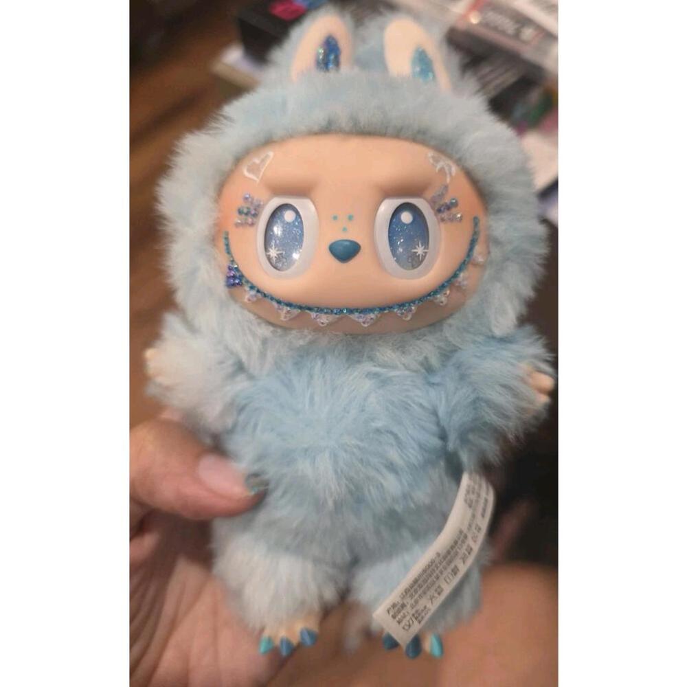 Custom Blinged Out Bedazzled Big Into Energy Pop Mart "Hope" Open Box Plush